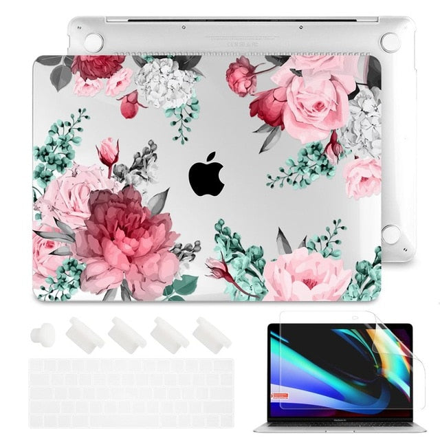2020 Brand new Matte Clear Painting  Laptop Case For Apple MacBook Pro Retina 12 13 15 Touch Bar & Air 11 13.3 inch 2020 A2179