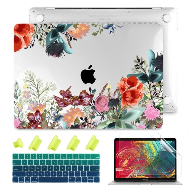 2020 Brand new Matte Clear Painting  Laptop Case For Apple MacBook Pro Retina 12 13 15 Touch Bar & Air 11 13.3 inch 2020 A2179