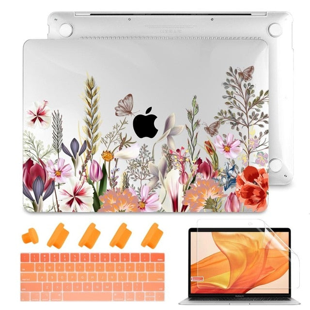 2020 Brand new Matte Clear Painting  Laptop Case For Apple MacBook Pro Retina 12 13 15 Touch Bar & Air 11 13.3 inch 2020 A2179