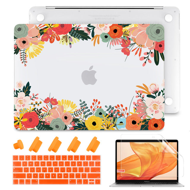 2020 Brand new Matte Clear Painting  Laptop Case For Apple MacBook Pro Retina 12 13 15 Touch Bar & Air 11 13.3 inch 2020 A2179