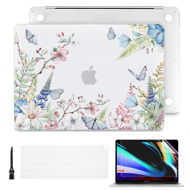 2020 Brand new Matte Clear Painting  Laptop Case For Apple MacBook Pro Retina 12 13 15 Touch Bar & Air 11 13.3 inch 2020 A2179