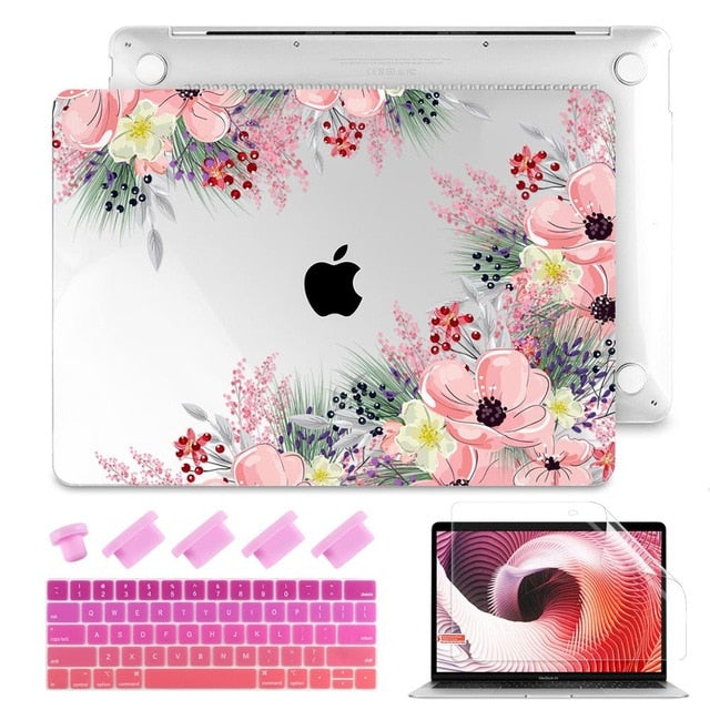 2020 Brand new Matte Clear Painting  Laptop Case For Apple MacBook Pro Retina 12 13 15 Touch Bar & Air 11 13.3 inch 2020 A2179