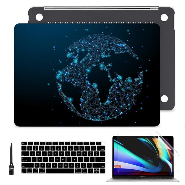 2020 Brand new Matte Clear Painting  Laptop Case For Apple MacBook Pro Retina 12 13 15 Touch Bar & Air 11 13.3 inch 2020 A2179