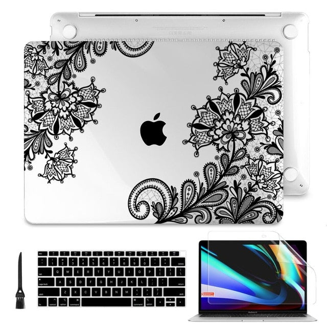 2020 Brand new Matte Clear Painting  Laptop Case For Apple MacBook Pro Retina 12 13 15 Touch Bar & Air 11 13.3 inch 2020 A2179
