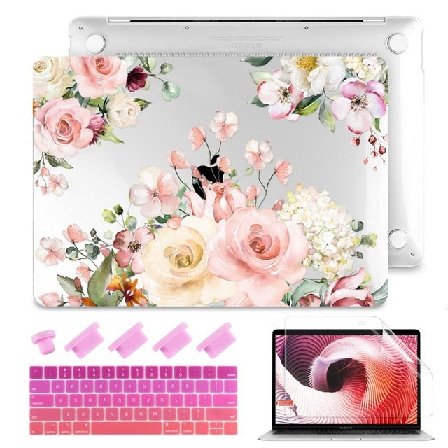 2020 Brand new Matte Clear Painting  Laptop Case For Apple MacBook Pro Retina 12 13 15 Touch Bar & Air 11 13.3 inch 2020 A2179