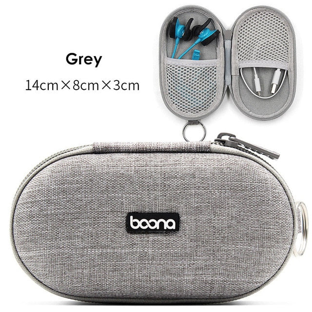 Hard Shell Digital Gadgets Storage Bag for Mac Adapter Mouse Data Cable Earphone HDD Electronics Gadgets Organizer Case