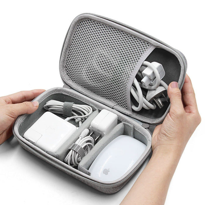 Hard Shell Digital Gadgets Storage Bag for Mac Adapter Mouse Data Cable Earphone HDD Electronics Gadgets Organizer Case